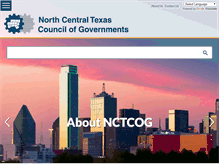 Tablet Screenshot of nctcog.org